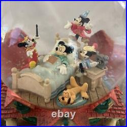 Disney's Mickey Mouse 8 Musical Snow Globe When You Wish Upon A Star