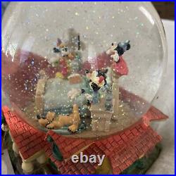 Disney's Mickey Mouse 8 Musical Snow Globe When You Wish Upon A Star