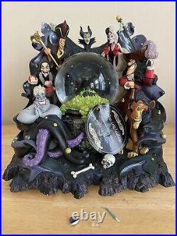 Disney's Musical Grim Grinning Ghosts Villains Snow Globe, Please Read