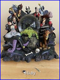 Disney's Musical Grim Grinning Ghosts Villains Snow Globe, Please Read