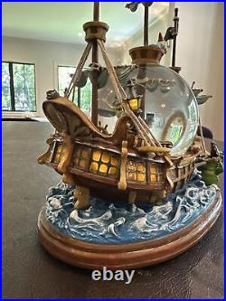 Disney's Peter Pan 1951 Musical You Can Fly Snow Globe Lights Working With Defects