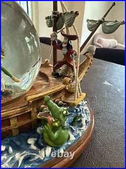 Disney's Peter Pan 1951 Musical You Can Fly Snow Globe Lights Working With Defects