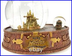 Disney's Peter Pan 50th Anniversary Musical Light Up Snow Globe Very Rare