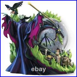 Disney's SO MANY CURSES Maleficent Glow-In-The-Dark Musical Glitter Globe