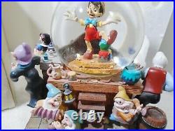 Disney's Share A Dream Come True Musical Snow Globe Pinocchio/Snow White