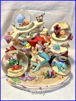 Disney's The Little Mermaid Snow globe Under The Sea Snowglobe-Very Rare