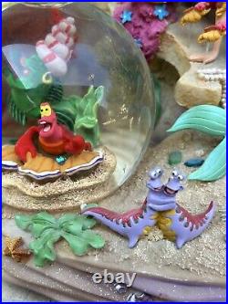 Disney's The Little Mermaid Snow globe Under The Sea Snowglobe-Very Rare