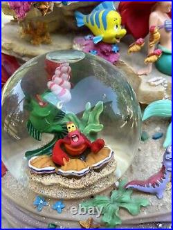 Disney's The Little Mermaid Snow globe Under The Sea Snowglobe-Very Rare