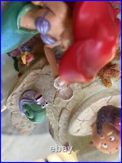 Disney's The Little Mermaid Snow globe Under The Sea Snowglobe-Very Rare