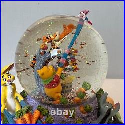 Disney's Winnie the Pooh and Friends Blustery Day Musical Snow Globe