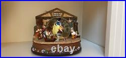 Disney snow white musical snow globe with dwarfs