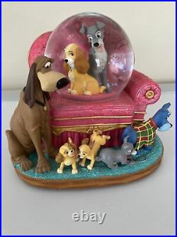 Disney snowglobe Lady and the Tramp Family Musical Snow Globe
