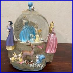 Disney vintage from 1990's musical snow globe princesses