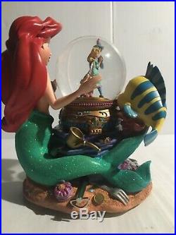Disneys Little Mermaid Musical Snow Globe, Plays Under The Sea