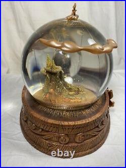 Disneys Peter Pan 50th Anniversary Musical Light Up Snow Globe Very Rare
