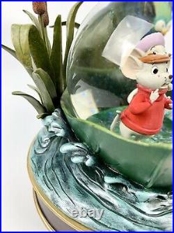 Disneys The Rescuers 30th Anniversary Musical Snow Globe RETIRED Authentic