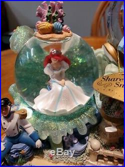 Fairy Tales DISNEY PRINCESS ARIEL CINDERELLA BELL SNOW GLOBE MUSIC BOX & LIGHTS