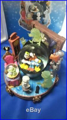 Haunted Mansion Large Rotating Snow Globe Music Box Snow dome figure Mickey doll