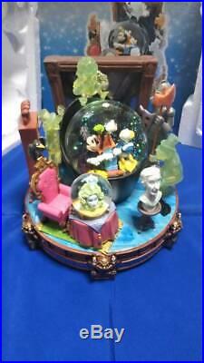 Haunted Mansion Large Rotating Snow Globe Music Box Snow dome figure Mickey doll