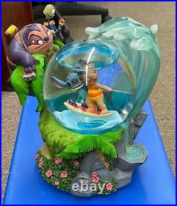 LILO And Stitch Disney Snow Globe Surfing Musical ALOHA OE