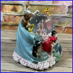 Limited Disney Park Rare Princess Character Musical Snow Globe Once Upon a Dream