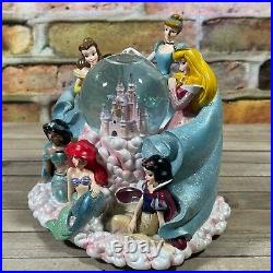 Limited Disney Park Rare Princess Character Musical Snow Globe Once Upon a Dream