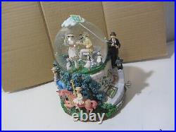 Mary Poppins vintage Snow Globe Let's Go Fly A Kite Music Disney Store