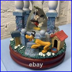 Music Box Large Snow Globe Mickey's House Disney Collection Golden Afternoon