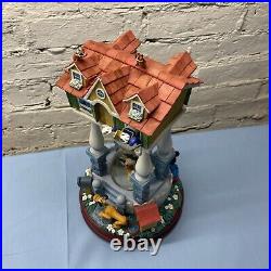 Music Box Large Snow Globe Mickey's House Disney Collection Golden Afternoon