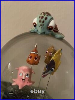 NEW Disney Snow Globe Finding Nemo School Gang Over The Waves Coral Reef Musical