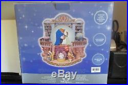 NEW OLD STOCK Disney Beauty & The Beast Library Musical Snowglobe Globe Blower