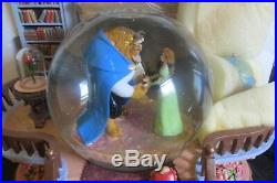 NEW OLD STOCK Disney Beauty & The Beast Library Musical Snowglobe Globe Blower