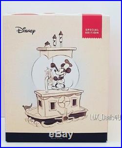 NIB Disney Mickey Mouse Steamboat Willie Special Edition Musical Water Globe