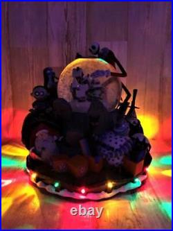 NIGHTMARE BEFORE CHRISTMAS Snow globe dome Lights Music box Disney Store Ltd
