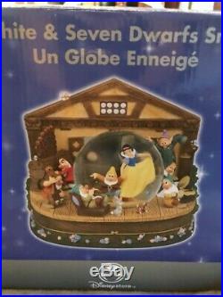 New In Box Disney Snow White And The Seven Dwarfs Snow Globe Musical Snowglobe