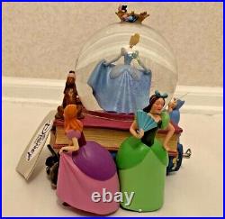 New Vintage Cinderella Musical Snow Globe Disney Princess Stepsister Rare