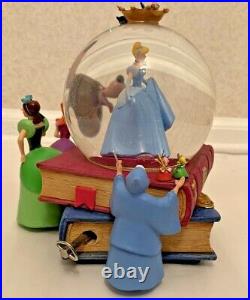 New Vintage Cinderella Musical Snow Globe Disney Princess Stepsister Rare