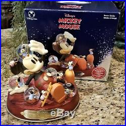 New in Box Disney Mickey's Nightmare Musical Snow Globe 1932 Commemorative
