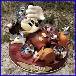 New in Box Disney Mickey's Nightmare Musical Snow Globe 1932 Commemorative
