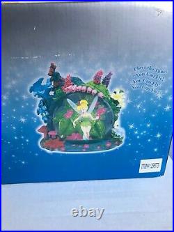 New in Original Box Disney Tinker Bell Garden Musical Snow globe Animated Lights