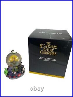 Nightmare Before Christmas Jack & Sally Musical Snow Globe Disney Store