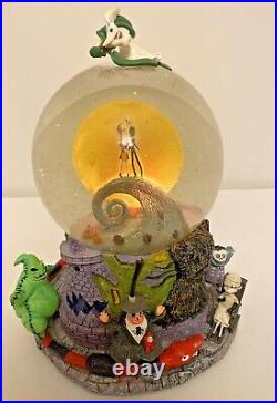 Nightmare Before Christmas Jack & Sally Musical Snow Globe Disney Store