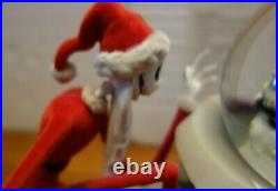 Nightmare Before Christmas Santa Jack Rock Shock Barrel Snow Globe Music Box