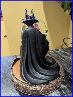 Perfect! Disney Villains Maleficent Musical Rotating Snow Globe Sleeping Beauty
