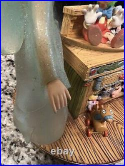 Pinocchio & Blue Fairy- Figaro Jiminy Figure Musical Snowglobe -Water Globe