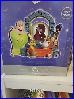 RARE! 1991 Disney Store Beauty and the Beast Belle Wardrobe Musical Snow Globe