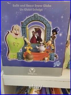 RARE! 1991 Disney Store Beauty and the Beast Belle Wardrobe Musical Snow Globe