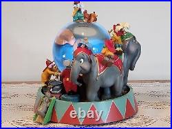 RARE Disney Dumbo Animated Musical Snow Globe Entry of the Gladiators