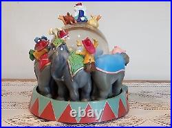 RARE Disney Dumbo Animated Musical Snow Globe Entry of the Gladiators