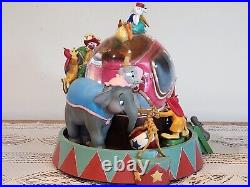 RARE Disney Dumbo Animated Musical Snow Globe Entry of the Gladiators